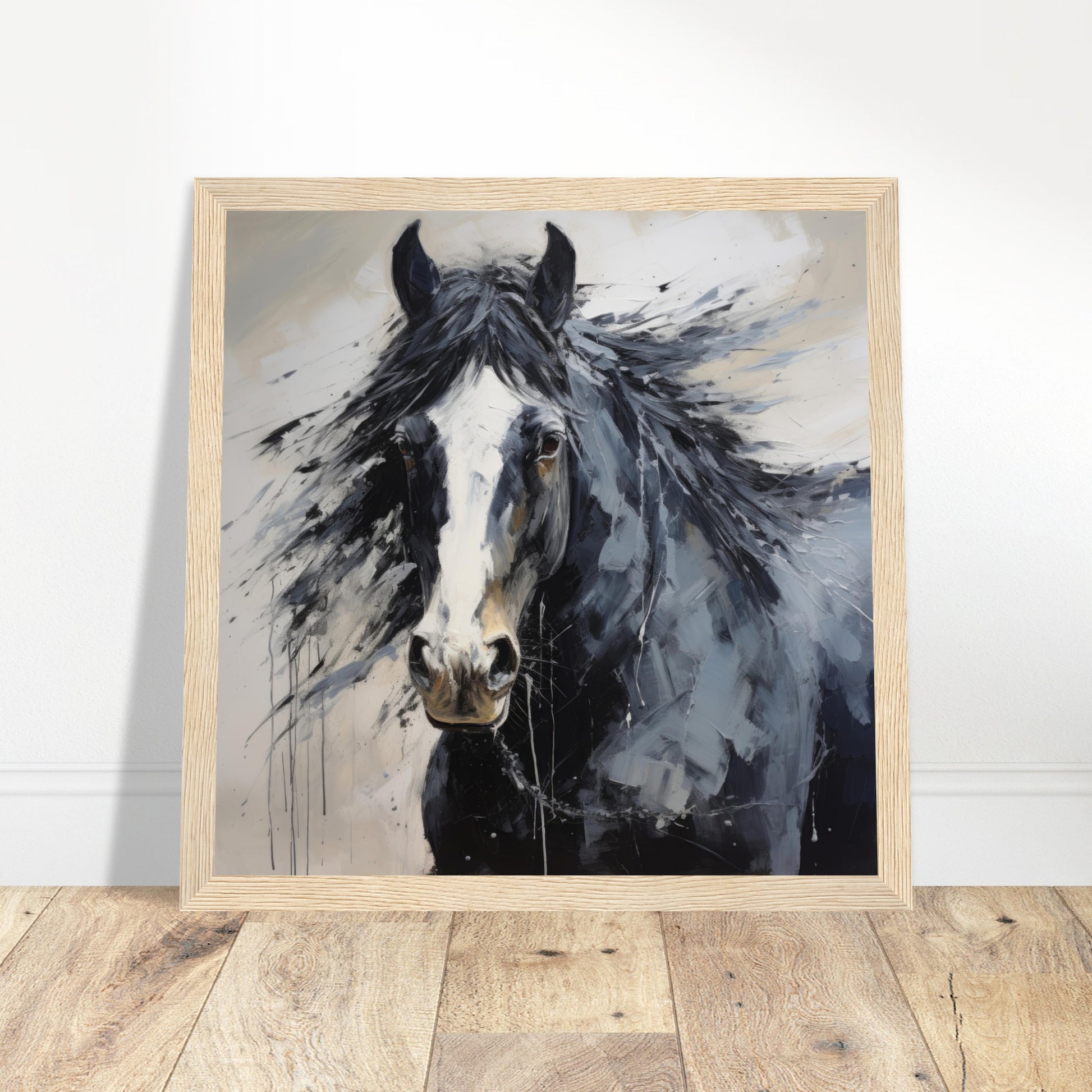 Horse Elegance Print #38 - Print Room Ltd White frame 70x70 cm / 28x28"