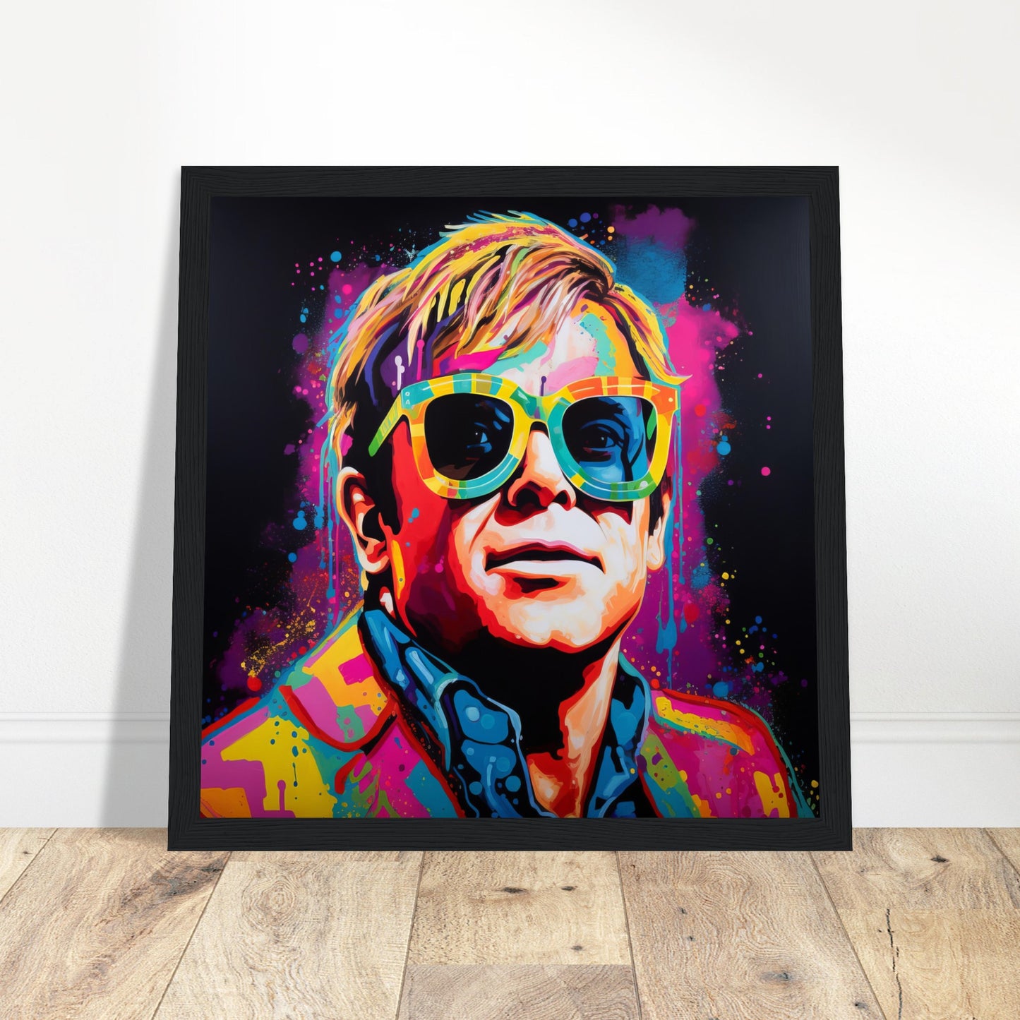 Elton John Art Print - Print Room Ltd Wood frame 50x50 cm / 20x20"