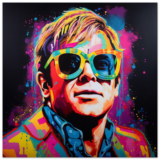 Elton John Art Print - Print Room Ltd No Frame Selected 70x70 cm / 28x28"