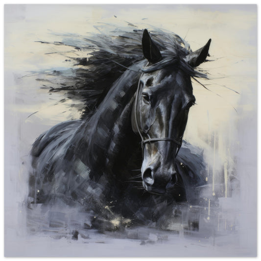 Horse Grace Art #05 - Print Room Ltd No Frame Selected 70x70 cm / 28x28"