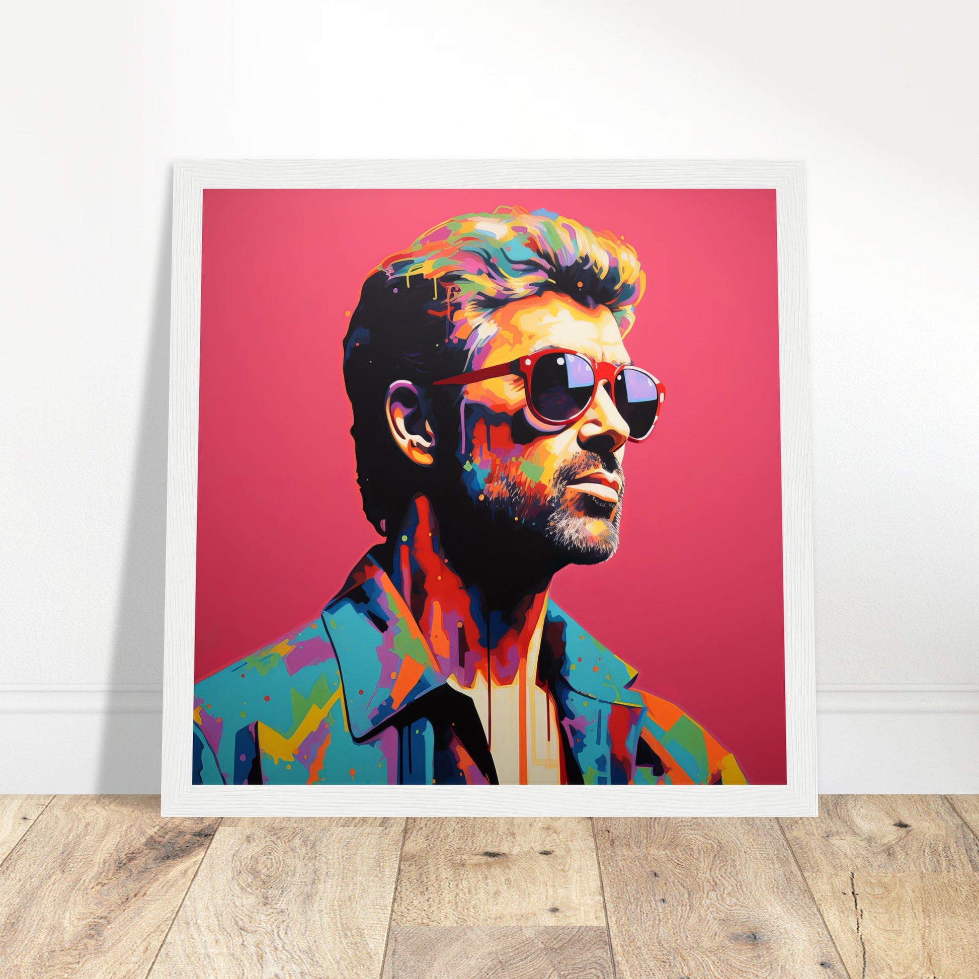 George Michael Artwork - Print Room Ltd No Frame Selected 50x50 cm / 20x20"