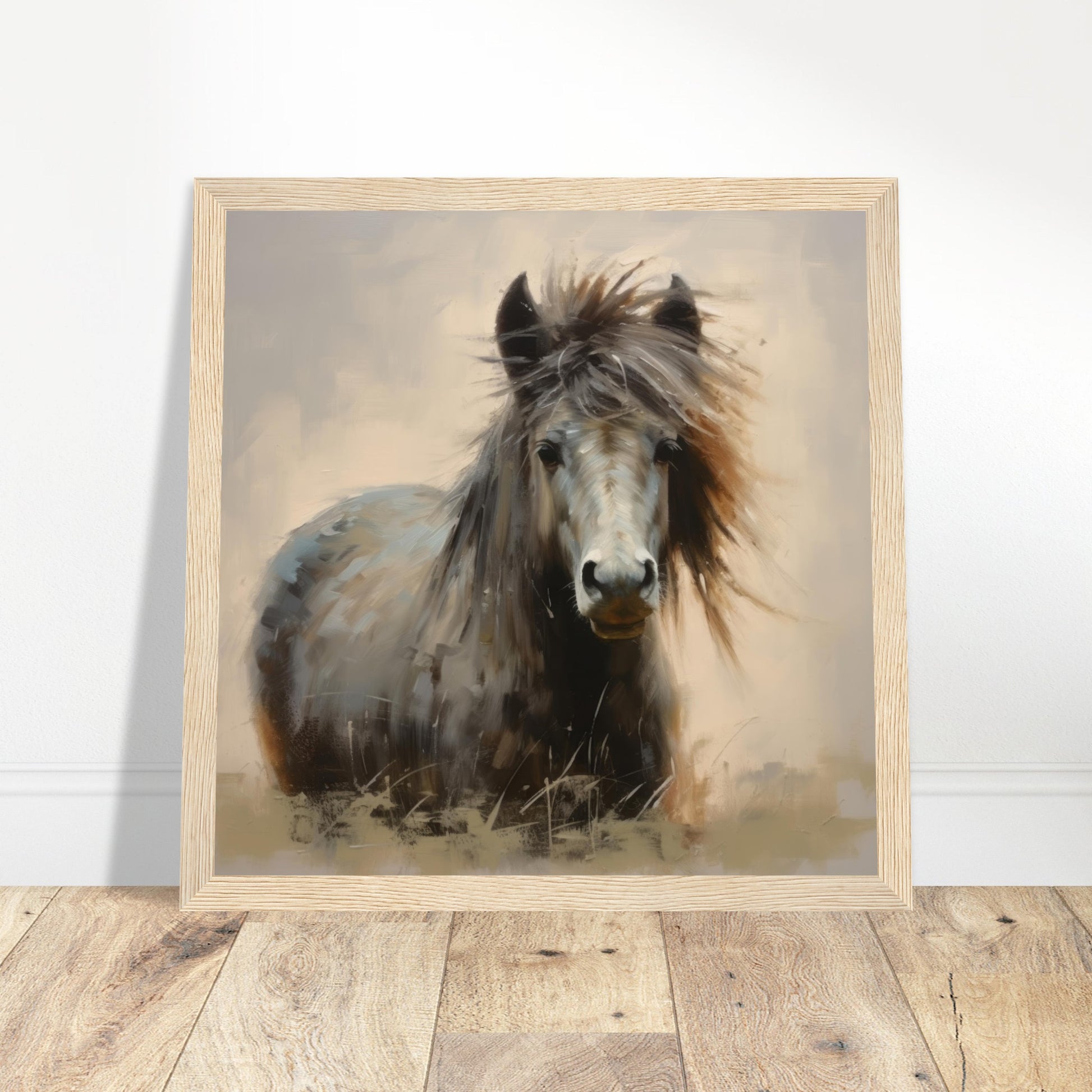 Horse Elegance #03 - Print Room Ltd Wood frame 50x50 cm / 20x20"