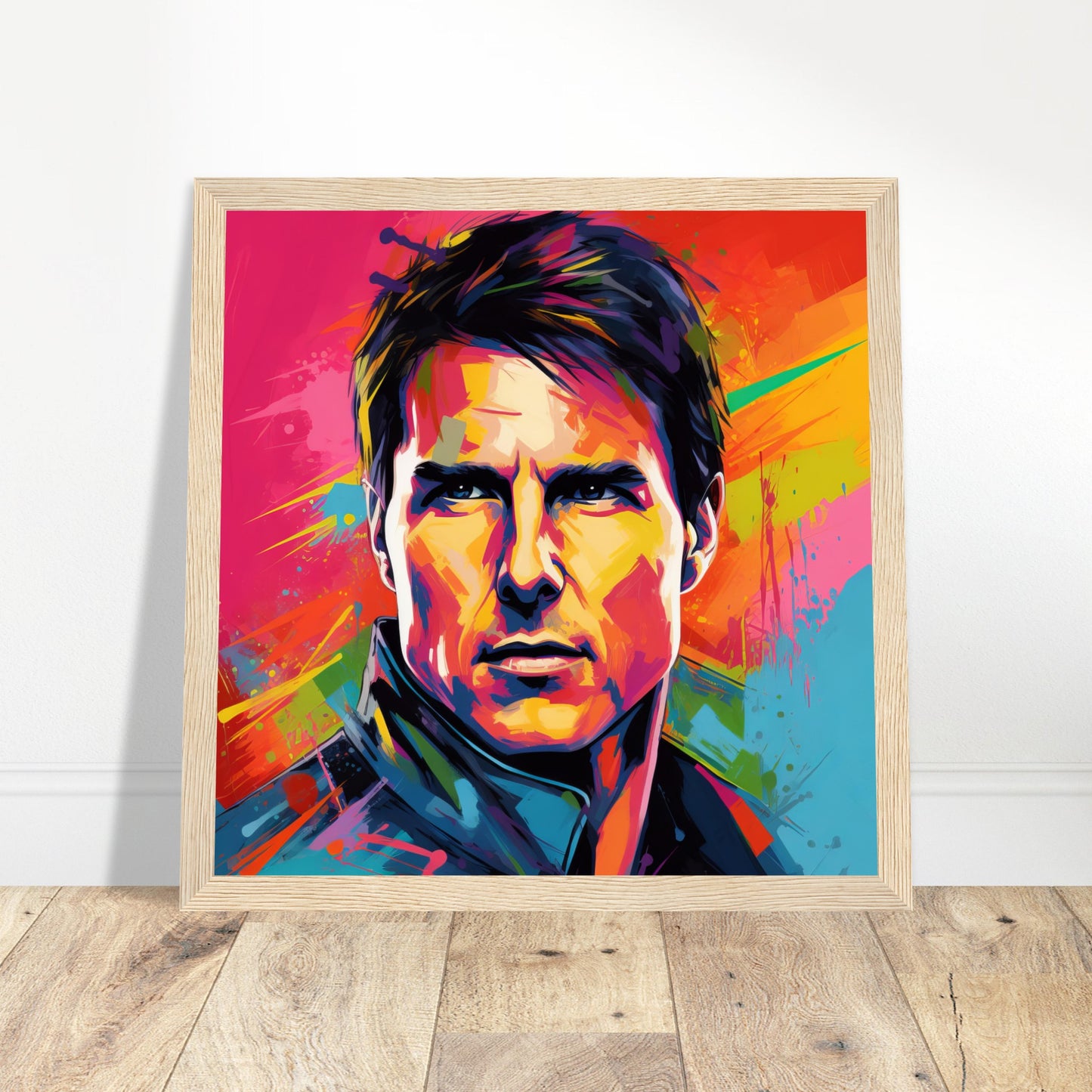 Tom Cruise Pop Art - Print Room Ltd No Frame Selected 50x50 cm / 20x20"