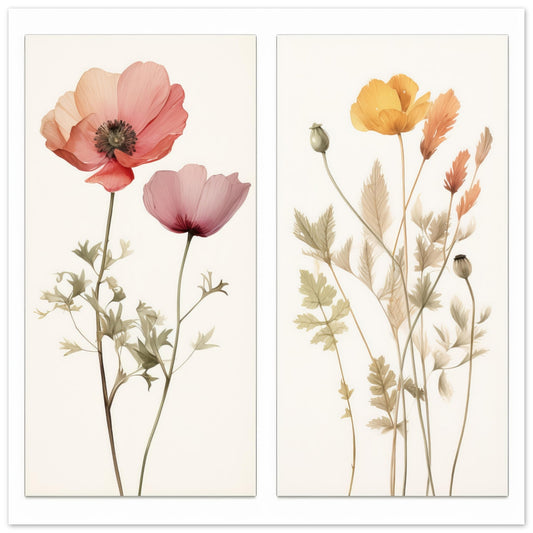 Elegance - Botanical Artwork #2- Print Room Ltd No Frame Selected 70x70 cm / 28x28"