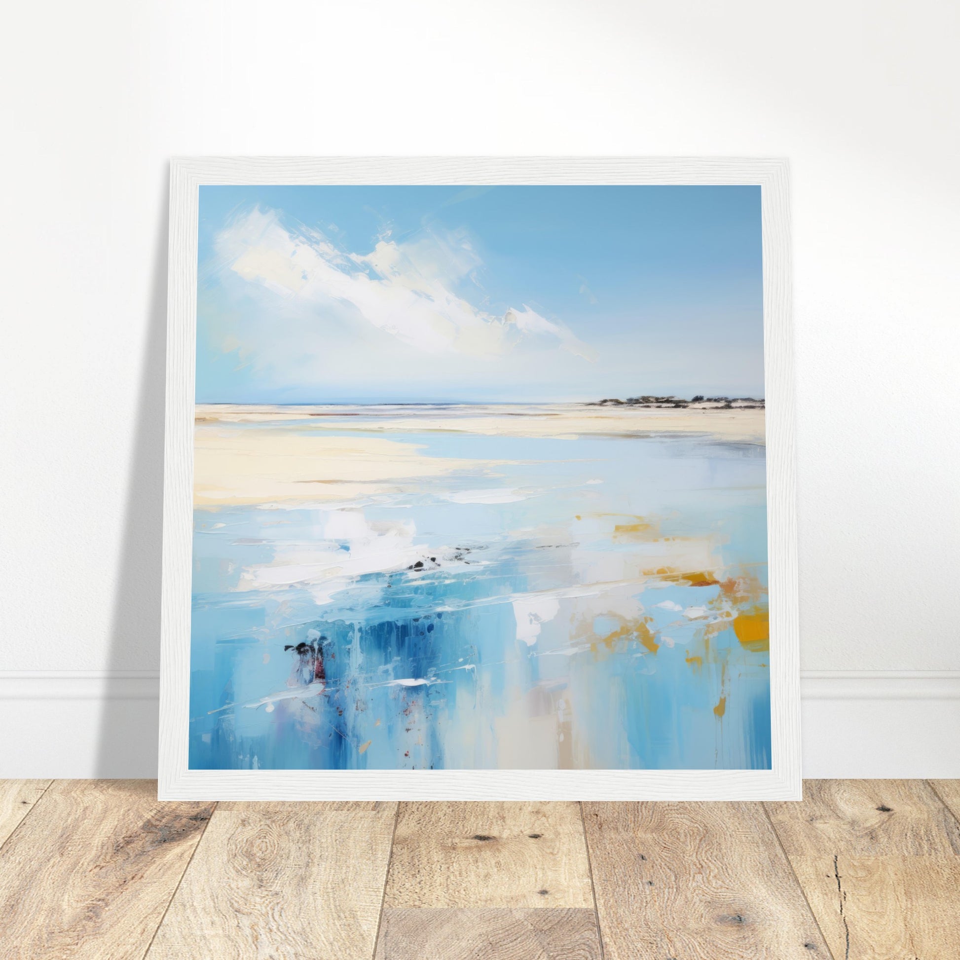 Nofolk Wonder Sea Art - Print Room Ltd Dark wood frame 50x50 cm / 20x20"
