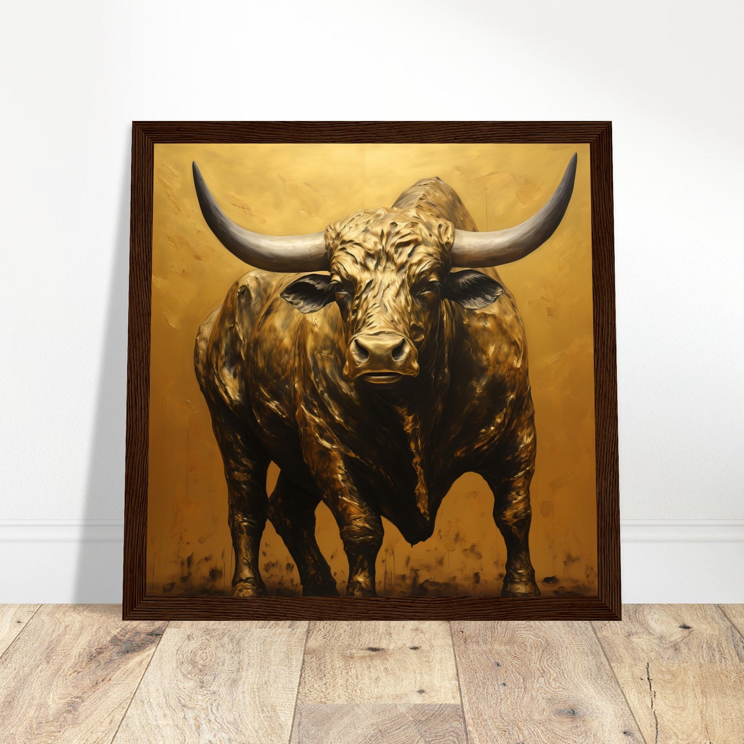 Gold Rush Exclusive Print - Print Room Ltd Dark wood frame 70x70 cm / 28x28"
