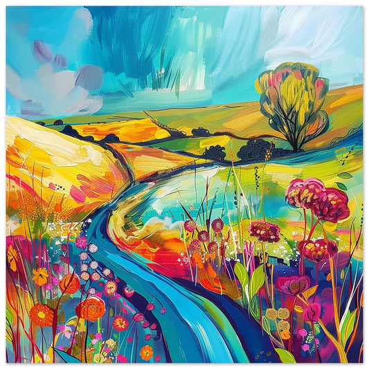 Floral Fantasia: A Journey Through Colour art print | by Print Room Ltd