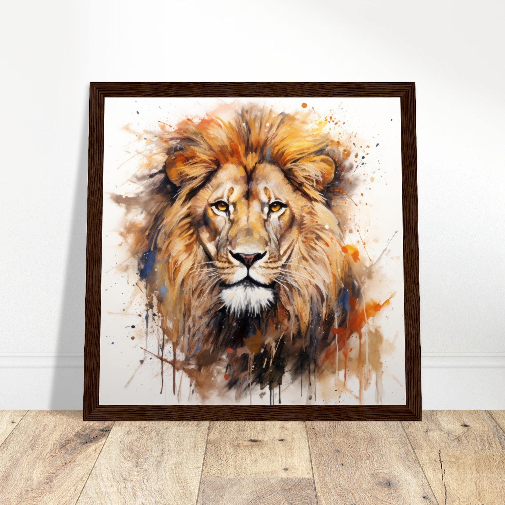 Lion's Roar Art Print - Print Room Ltd White frame 30x30 cm / 12x12"