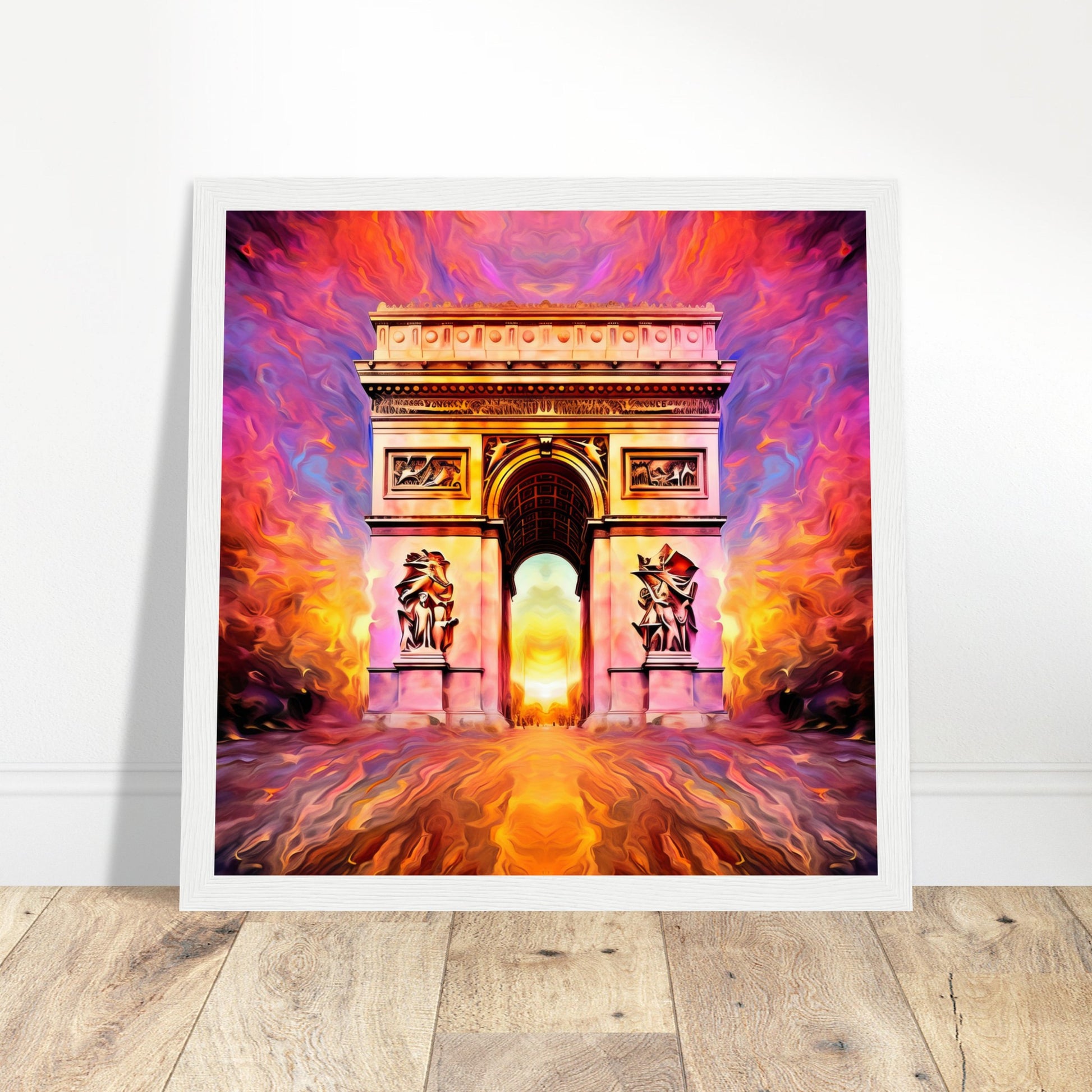 Arc de Triomphe Artwork - Print Room Ltd Black frame 50x50 cm / 20x20"