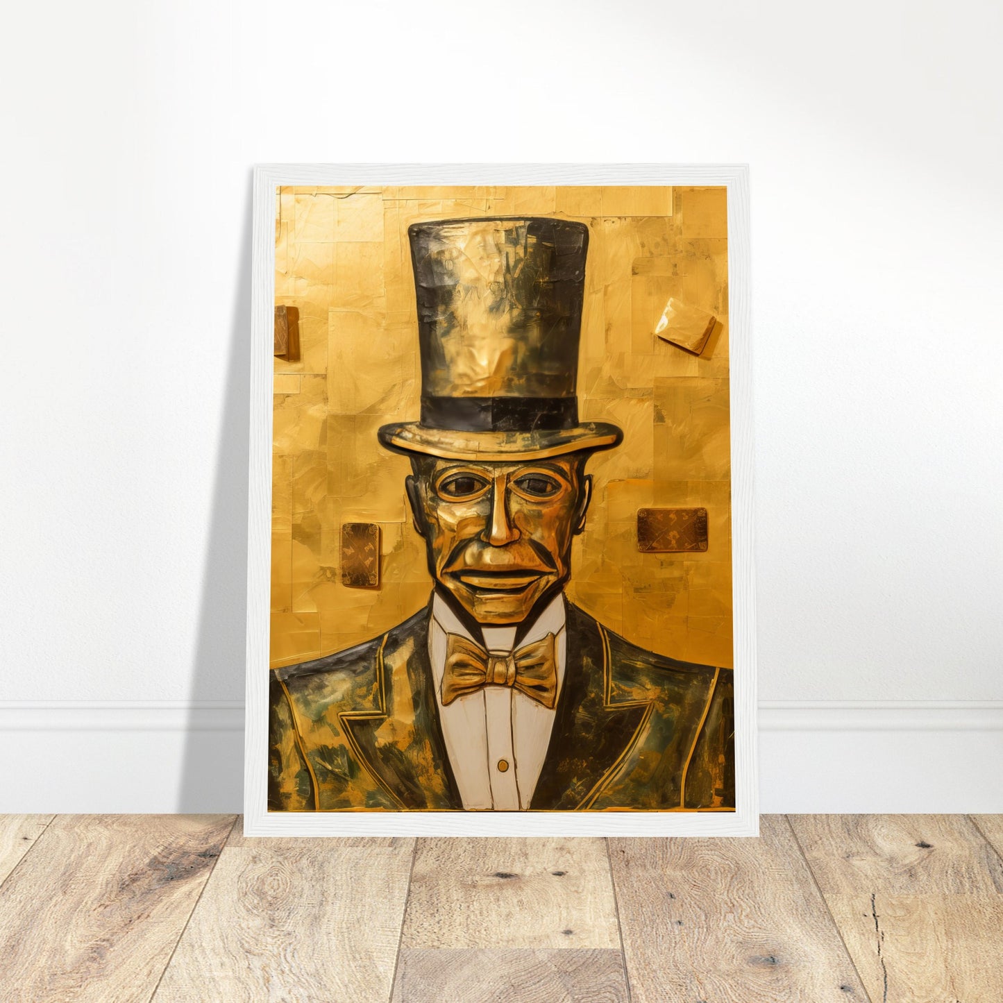 Banker's Gold Print - Print Room Ltd Dark wood frame 50x70 cm / 20x28"