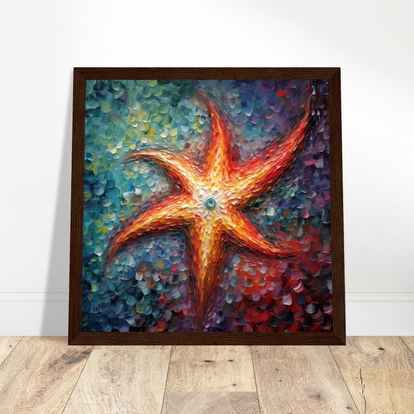 Starfish Artwork Print - Print Room Ltd Black frame 50x50 cm / 20x20"