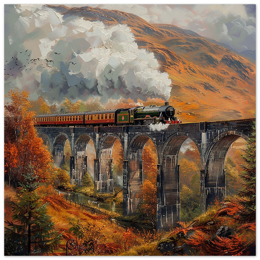 The Glenfinnan Viaduct Journey art print | By Print Room Ltd