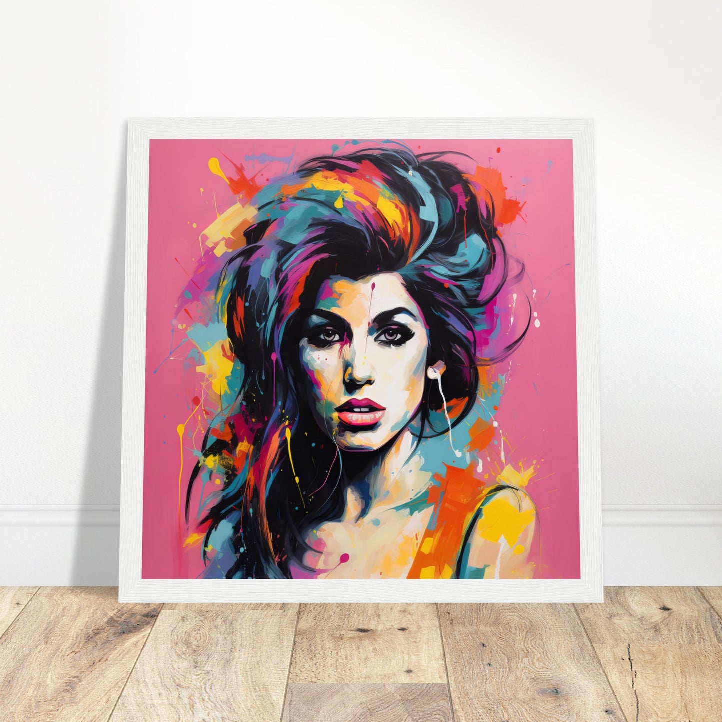 Amy Winehouse Pop Art - Print Room Ltd No Frame Selected 50x50 cm / 20x20"