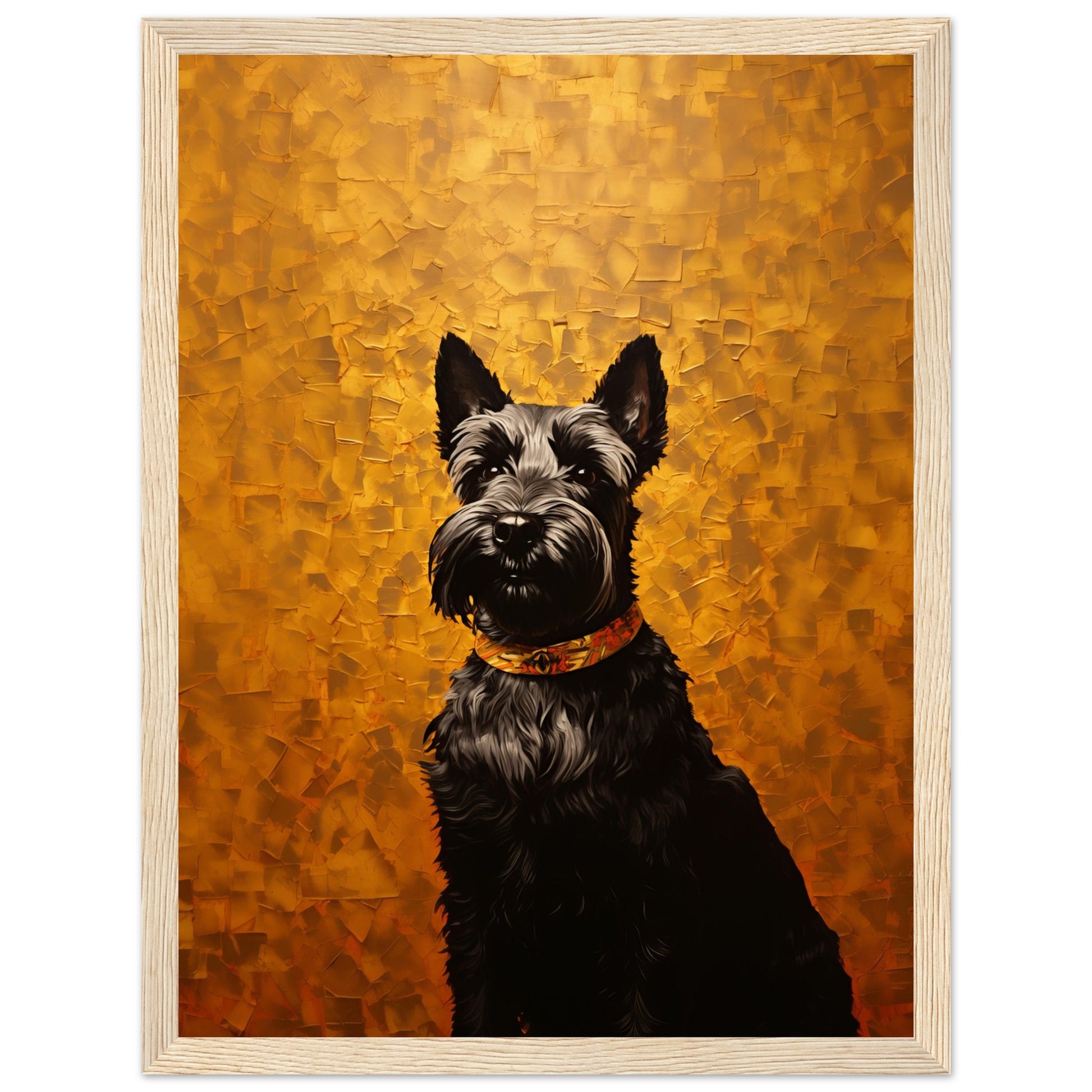 Terrier Art Print - Print Room Ltd Dark wood frame 50x70 cm / 20x28"