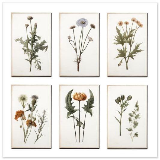 Exclusive Floral Artwork #1 - Print Room Ltd No Frame Selected 70x70 cm / 28x28"
