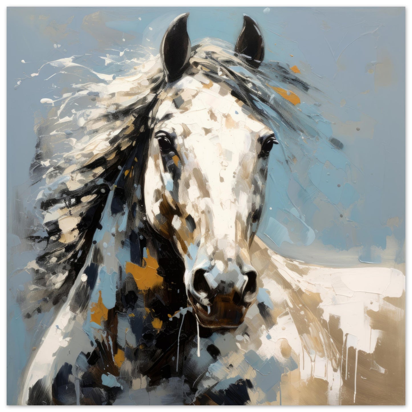 Equine Elegance Artwork - Print Room Ltd No Frame Selected 70x70 cm / 28x28"