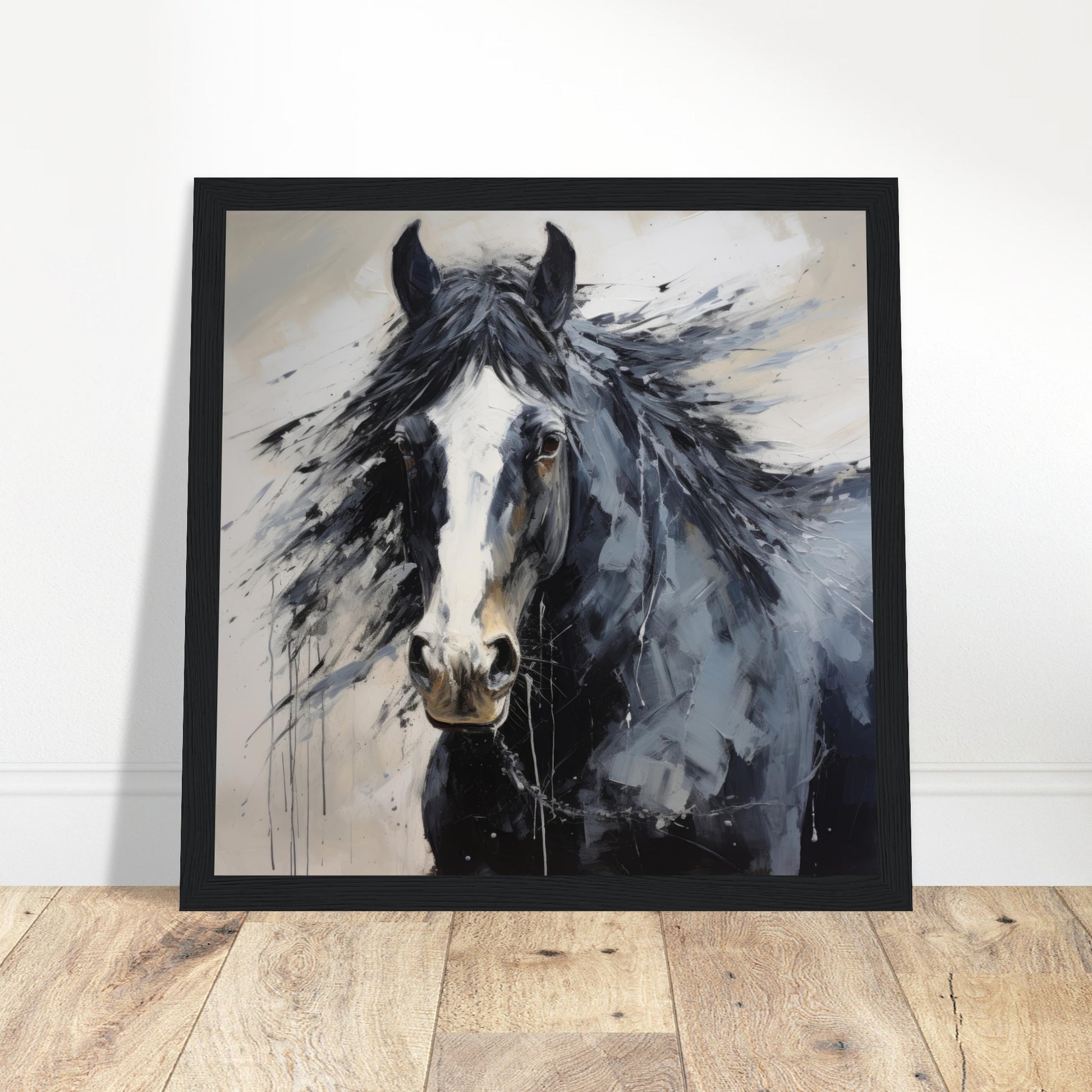 Horse Elegance Print #38 - Print Room Ltd Black frame 50x50 cm / 20x20"