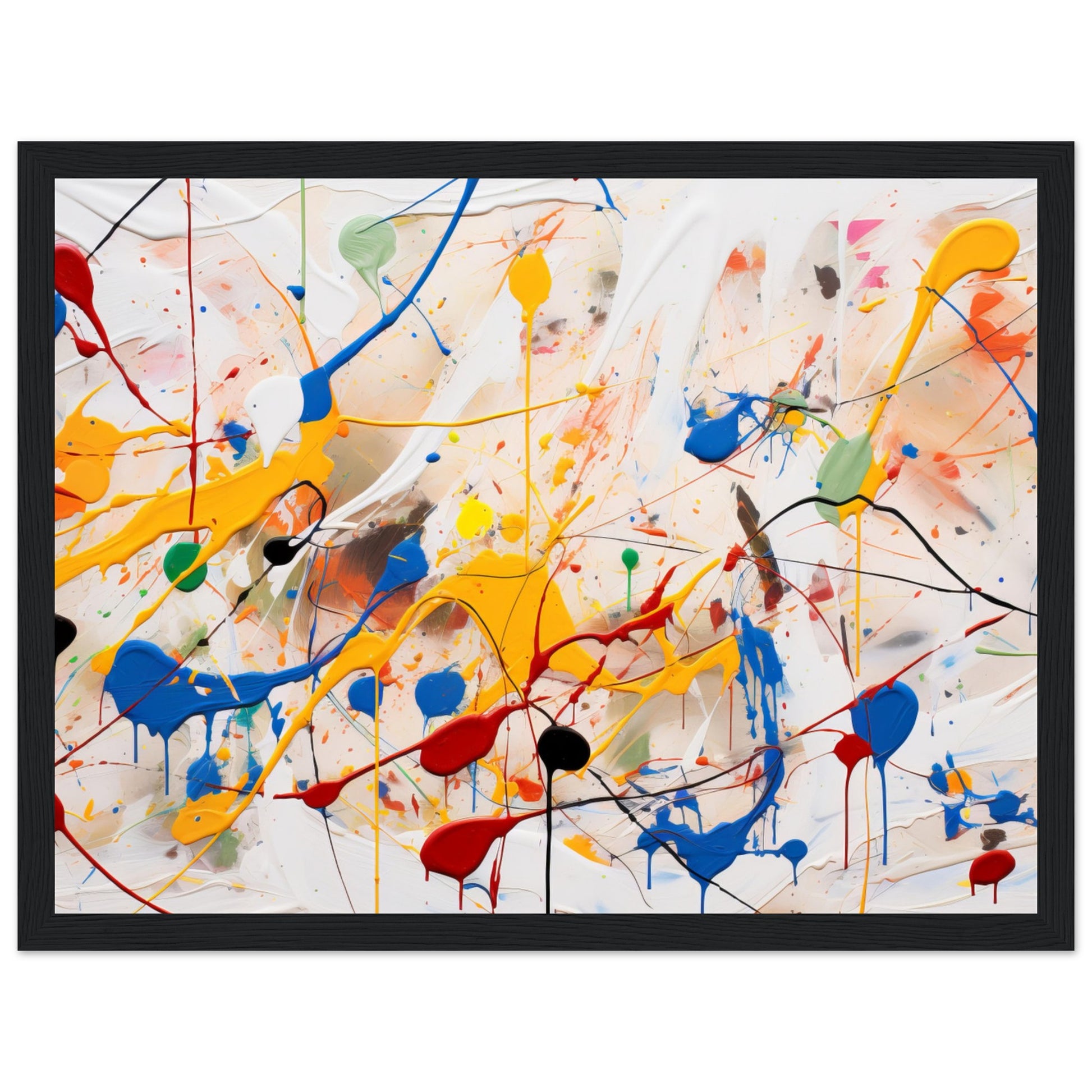 Dynamic Abstract Art #08 - Pollock Inspired No frame 70x100 cm / 28x40"