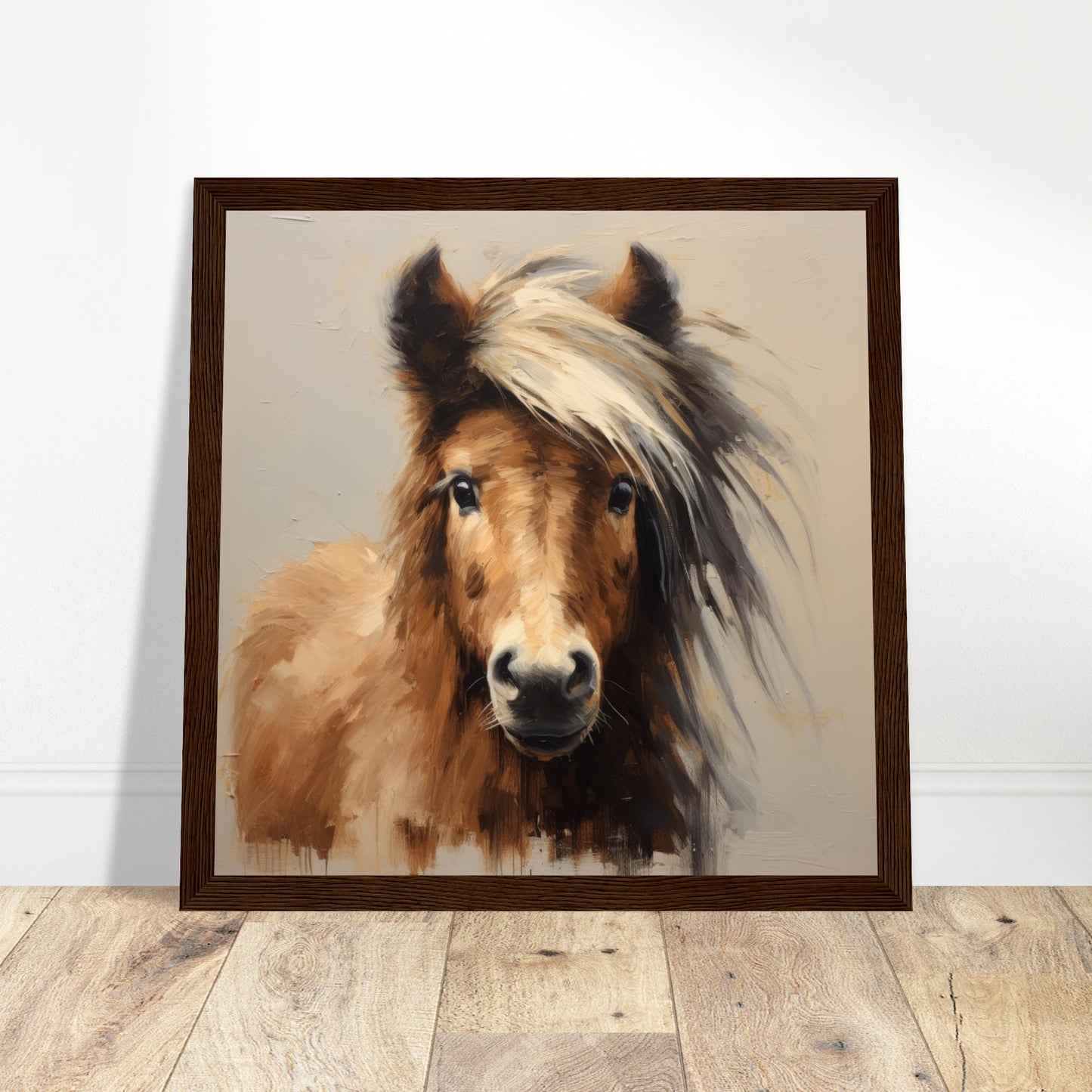 Horse Majesty #14 - Print Room Ltd Black frame 30x30 cm / 12x12"