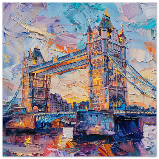  Tower Bridge in Oil - artwork print | By Print Room Ltd