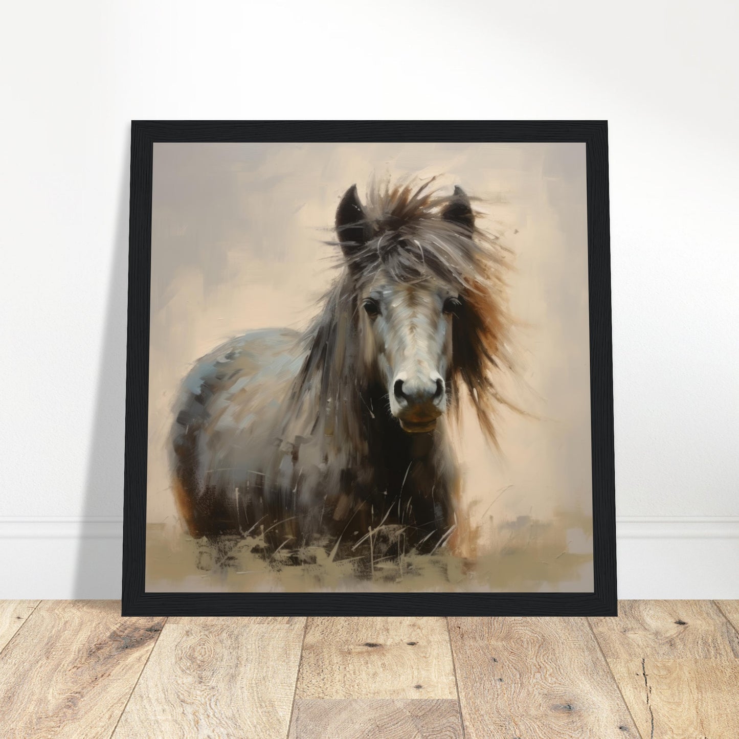 Horse Elegance #03 - Print Room Ltd Black frame 30x30 cm / 12x12"