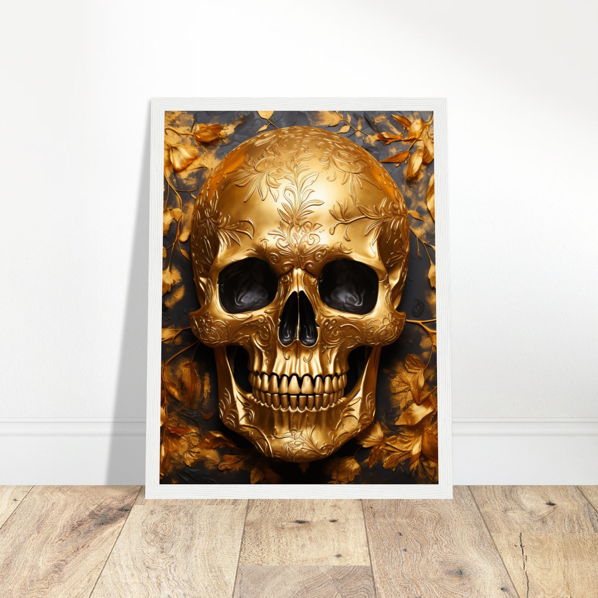 Legacy Gold Skull Artwork print - Print Room Ltd No Frame Selected 30x40 cm / 12x16"
