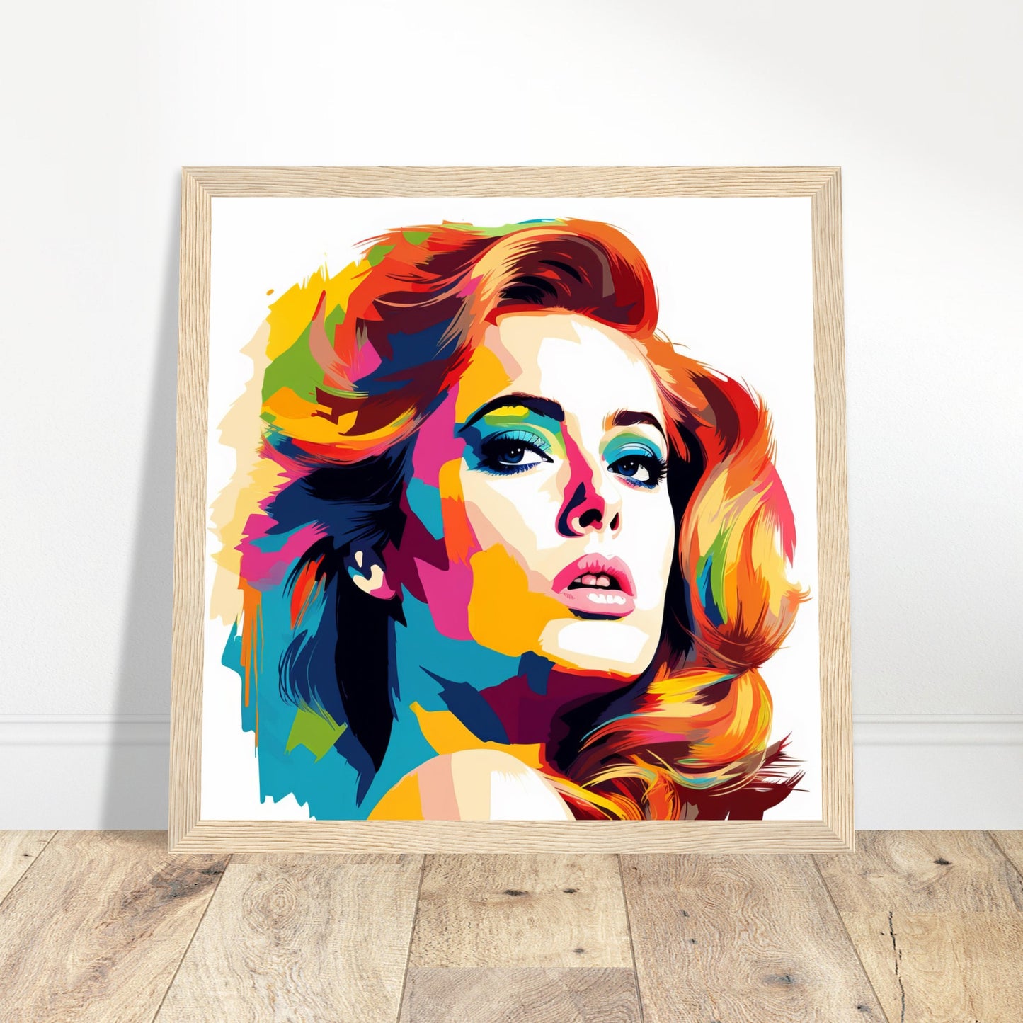 Adele Art Print - Print Room Ltd Wood frame 70x70 cm / 28x28"