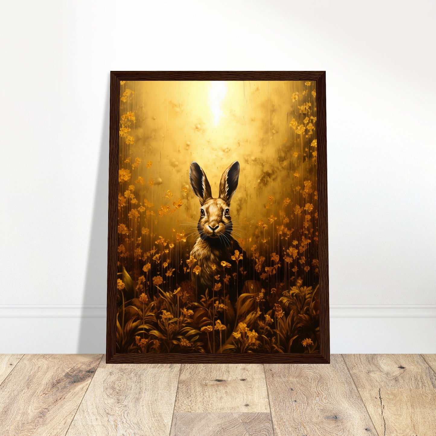 Gilded Hare Art Print - Print Room Ltd  
