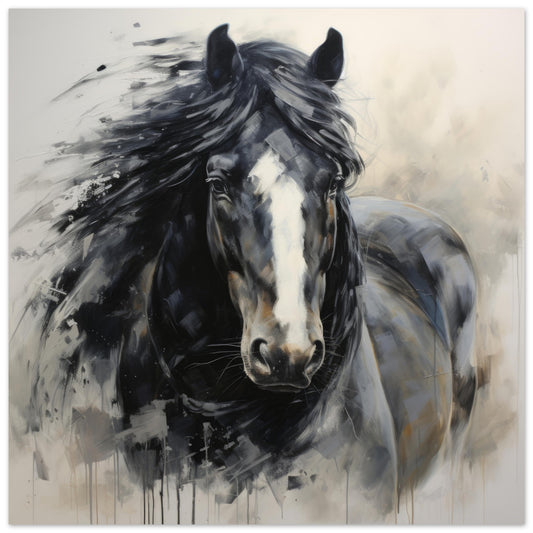 Horse Art #11 - Print Room Ltd No Frame Selected 70x70 cm / 28x28"