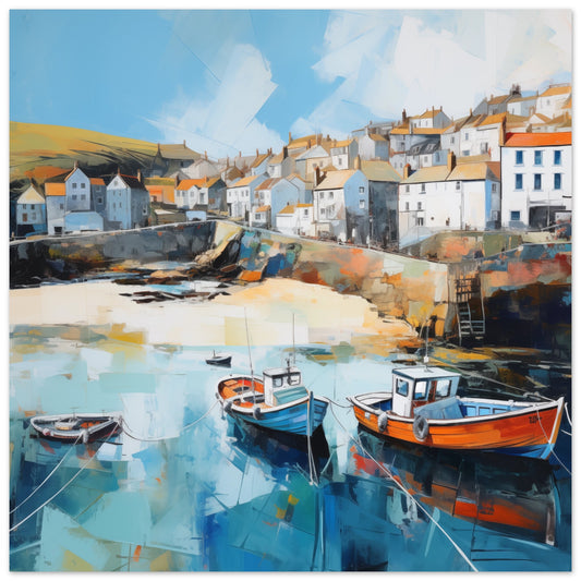 Port Isaac Large Art Prints - Print Room Ltd No frame (Please select for print only) 30x30 cm / 12x12"