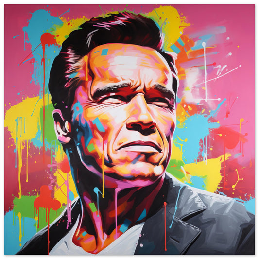 Arnold Schwarzenegger Pop Art - Print Room Ltd No Frame Selected 70x70 cm / 28x28"
