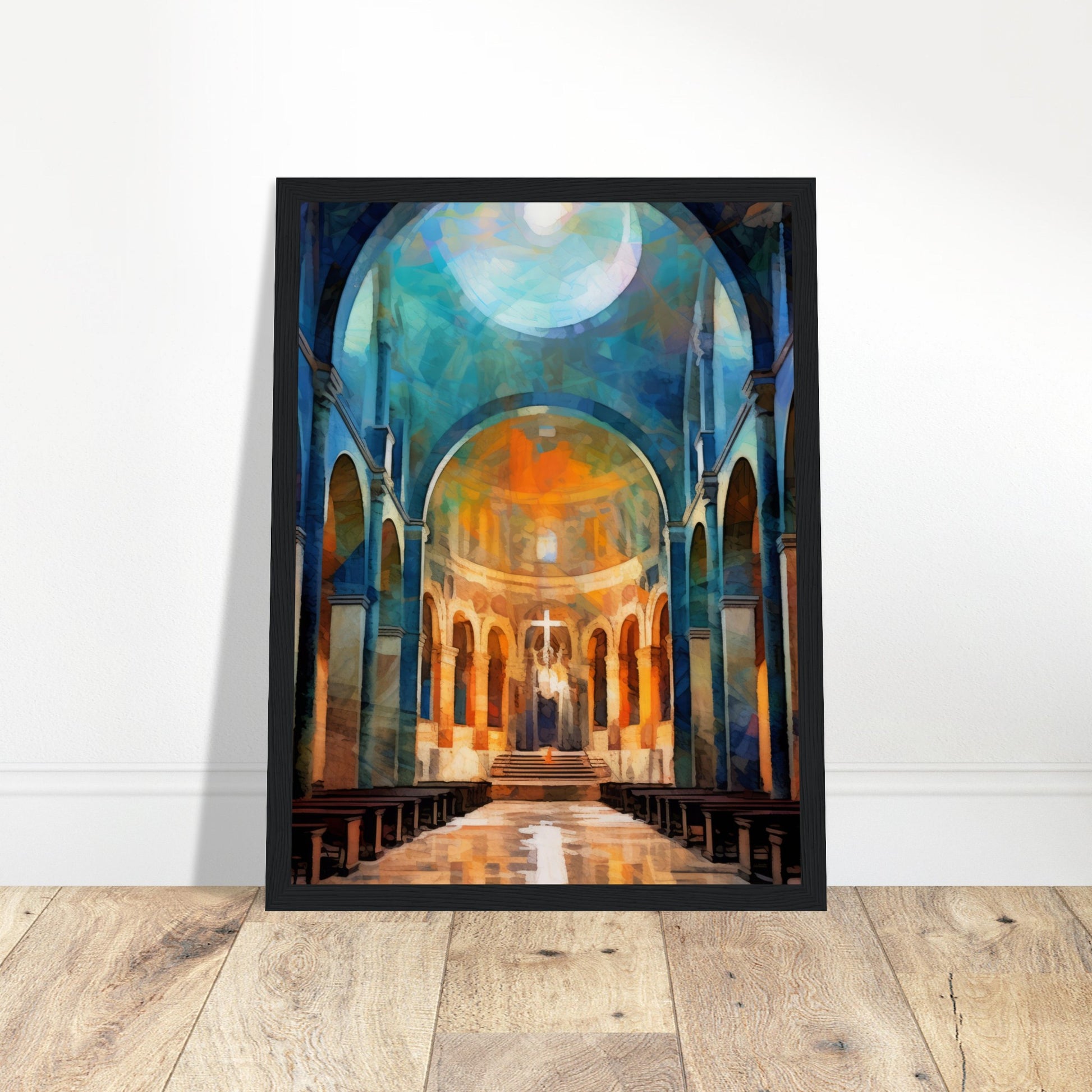 St Mark's Basilica Artwork - Print Room Ltd Dark wood frame 70x100 cm / 28x40"