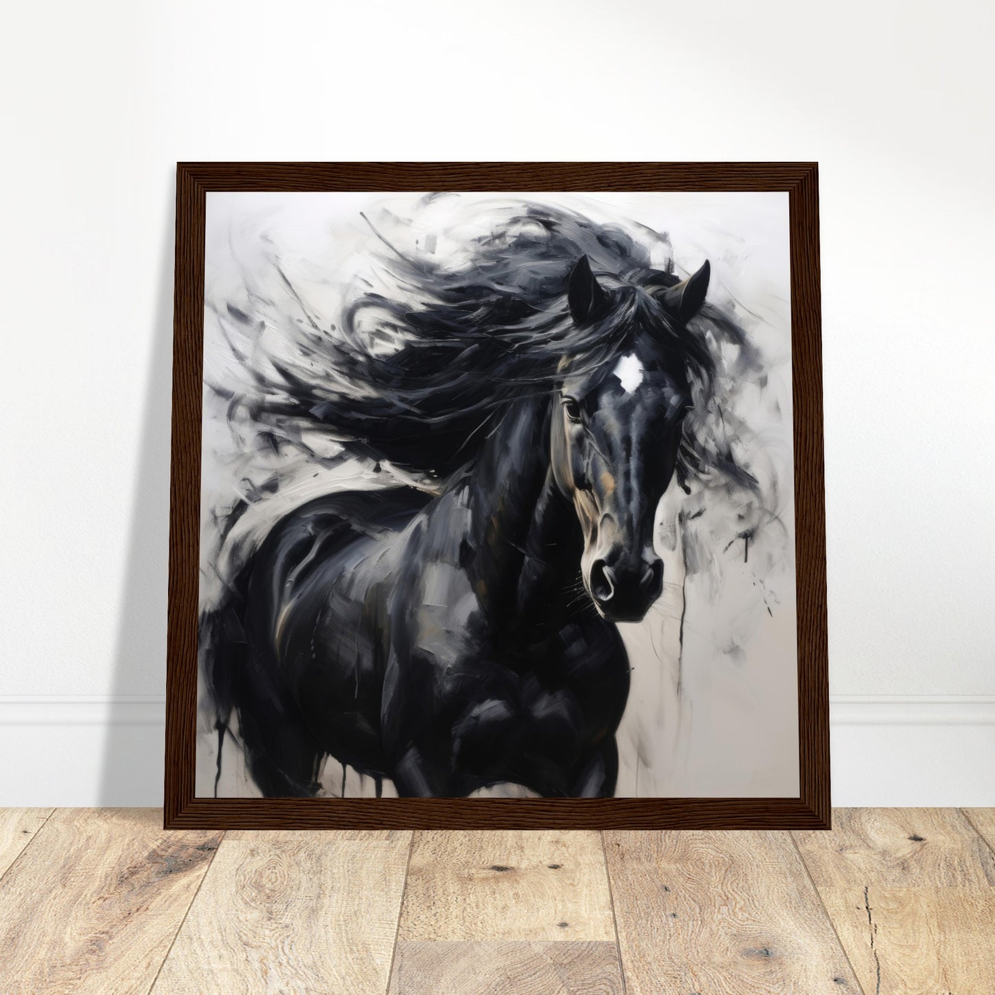 Horse Elegance #16 - Print Room Ltd White frame 30x30 cm / 12x12"