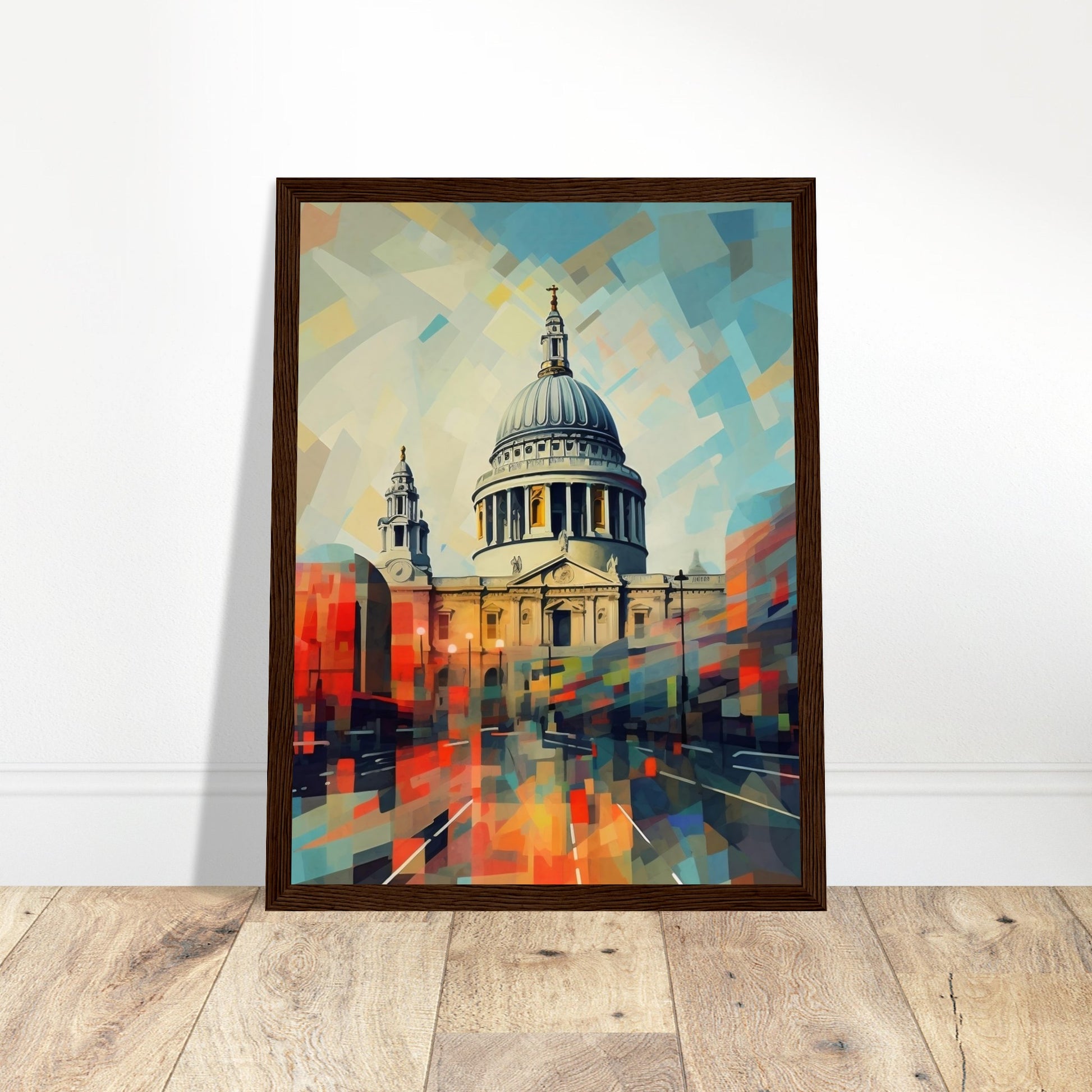 St Paul's CathedralAbstract Art - Print Room Ltd Wood frame 30x40 cm / 12x16"