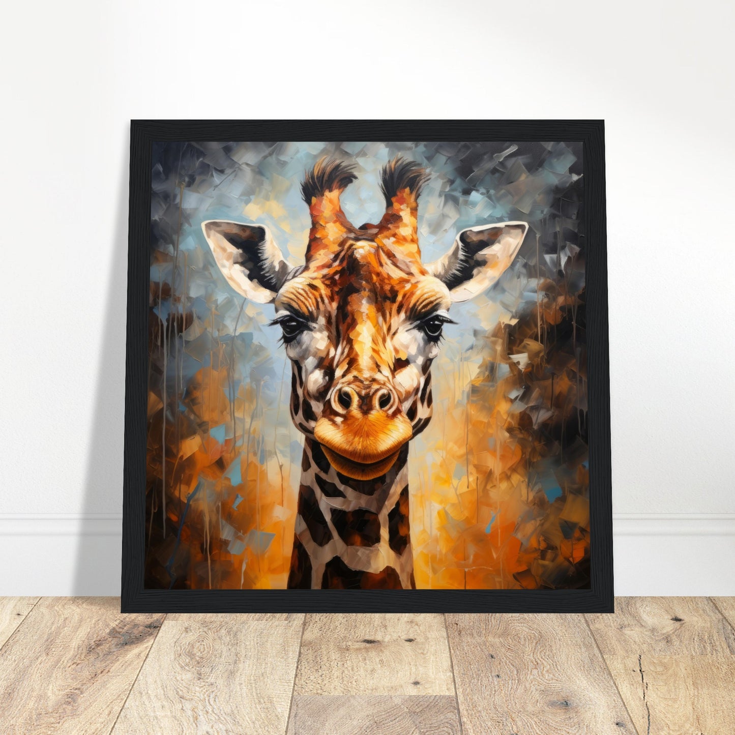 Giraffe Nature Artwork - Print Room Ltd No Frame Selected 50x50 cm / 20x20"