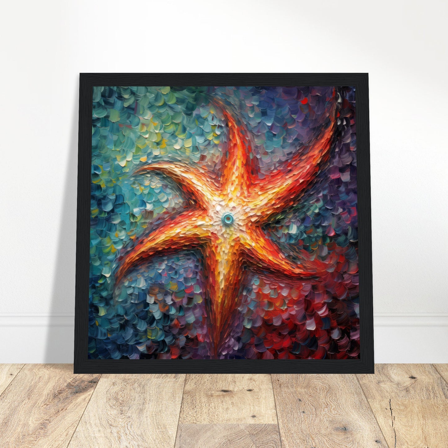 Starfish Artwork Print - Print Room Ltd Black frame 70x70 cm / 28x28"
