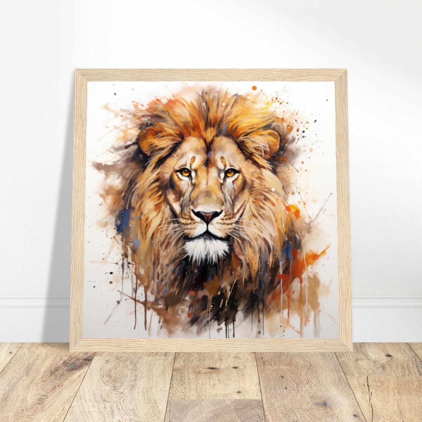 Lion's Roar Art Print - Print Room Ltd Wood frame 70x70 cm / 28x28"