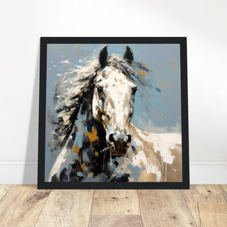 Equine Elegance Artwork - Print Room Ltd White frame 30x30 cm / 12x12"