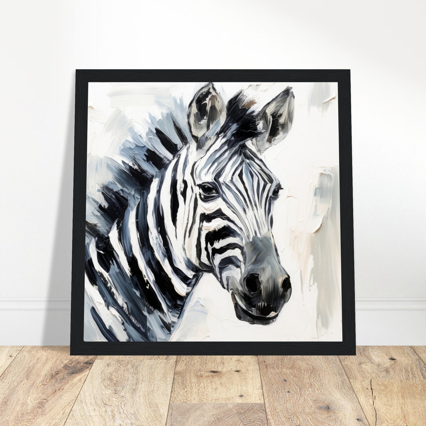 Zebra Print - Print Room Ltd Wood frame 30x30 cm / 12x12"
