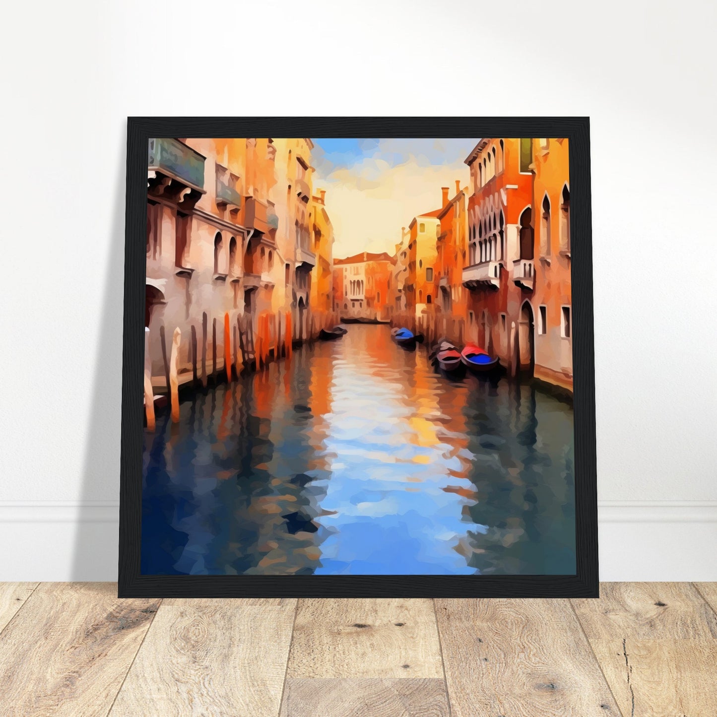 Venice Canals Artwork - Print Room Ltd No Frame Selected 50x50 cm / 20x20"