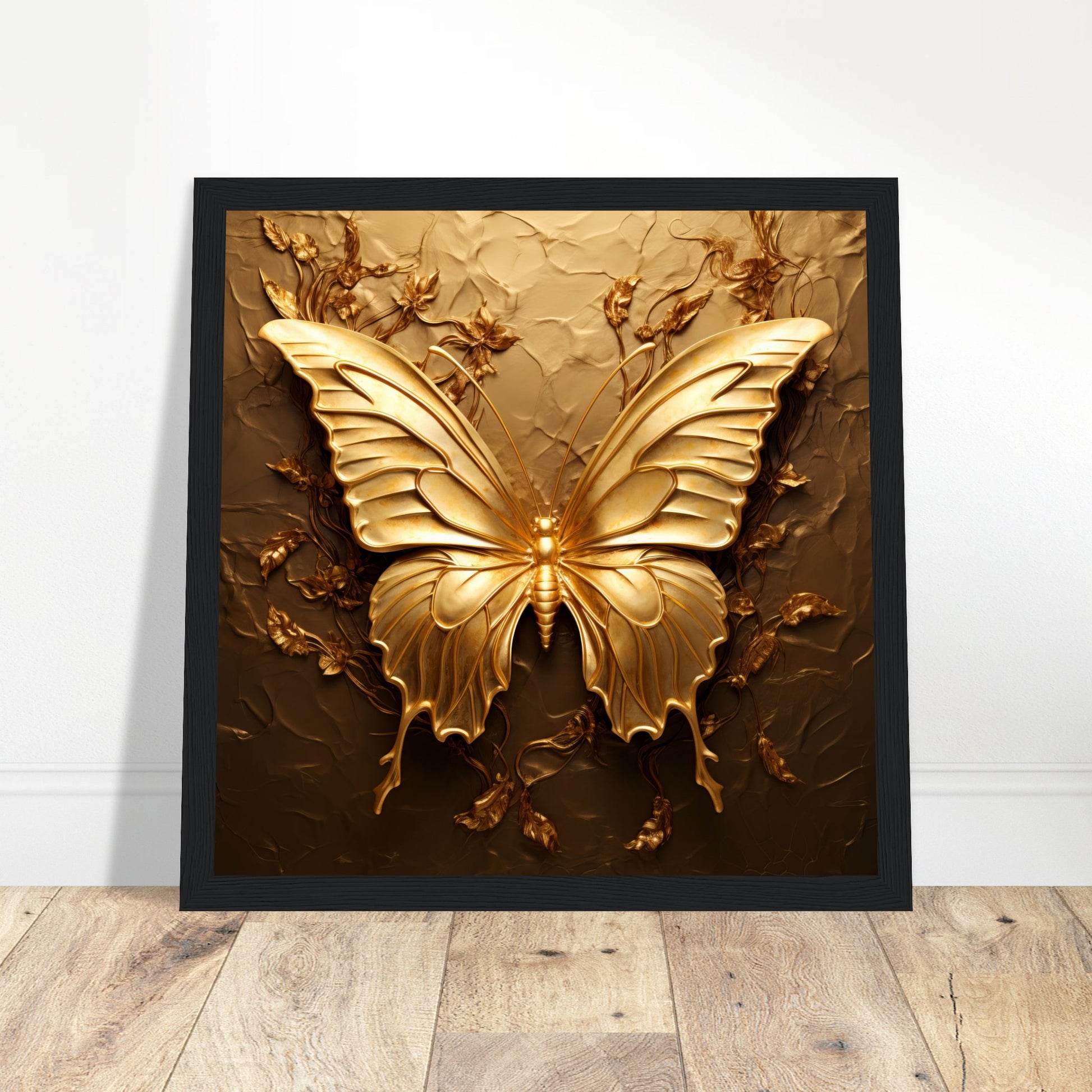 Gold Butterfly Artwork - Print Room Ltd  