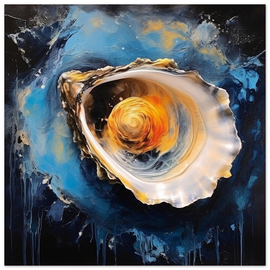 Oyster Collection Sea Artwork #6 - Print Room Ltd No Frame Selected 70x70 cm / 28x28"