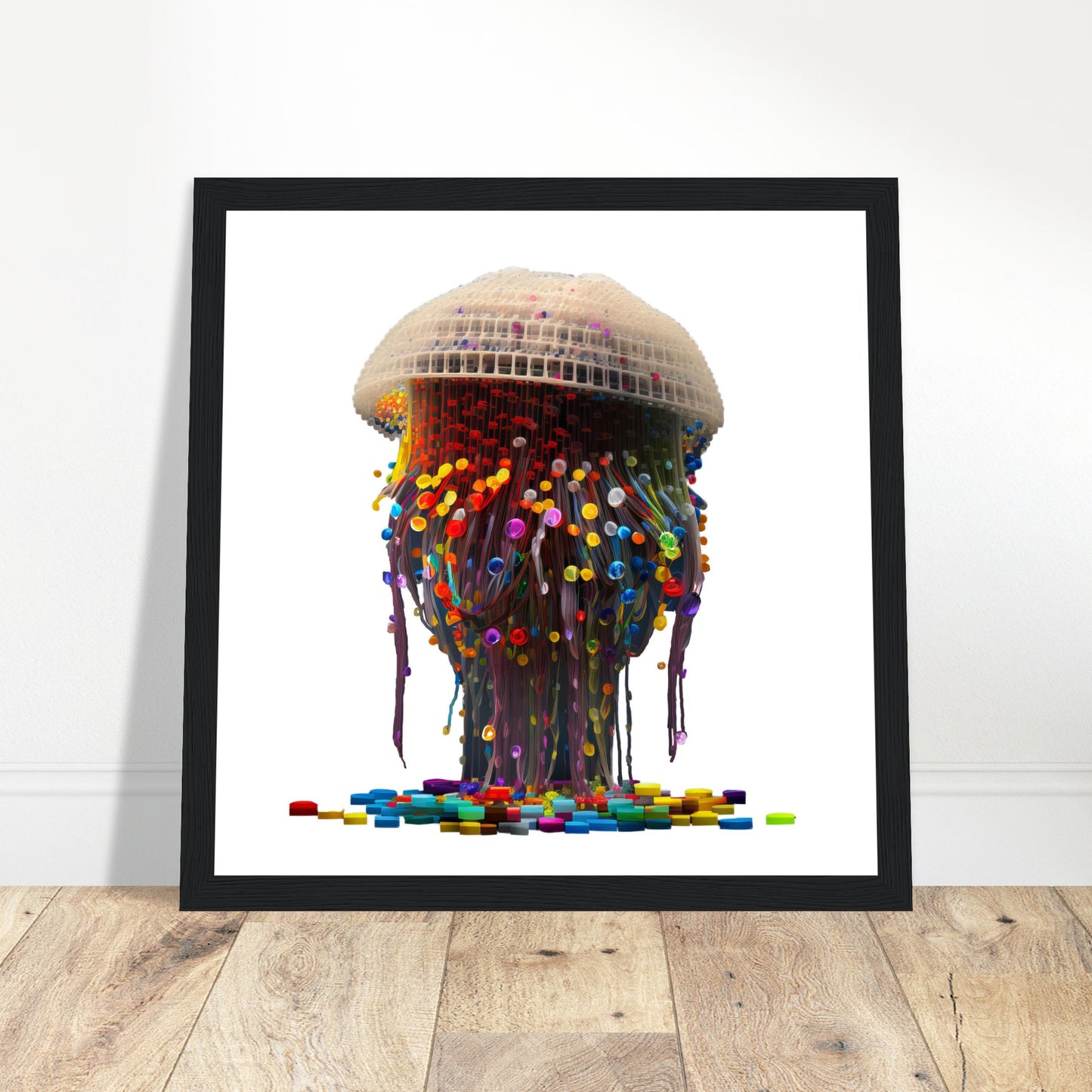 Jellyfish Artwork Print - Print Room Ltd Wood frame 50x50 cm / 20x20"