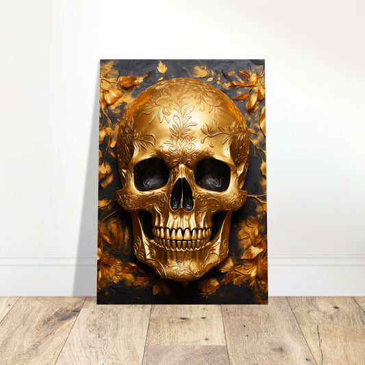 Legacy Gold Skull Artwork print - Print Room Ltd No Frame Selected 70x100 cm / 28x40"