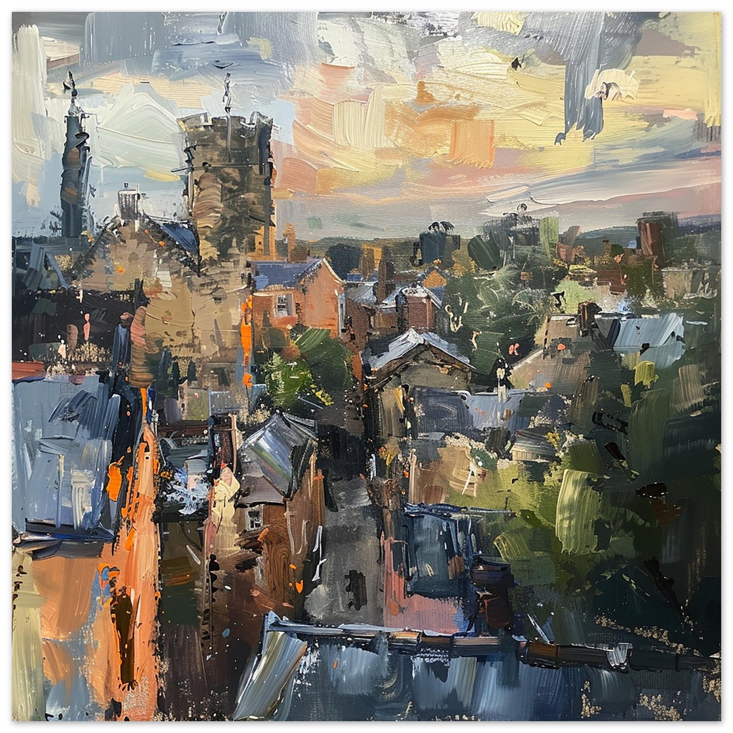 Dawn at Ludlow: Townscape Textures | by Print Room Ltd