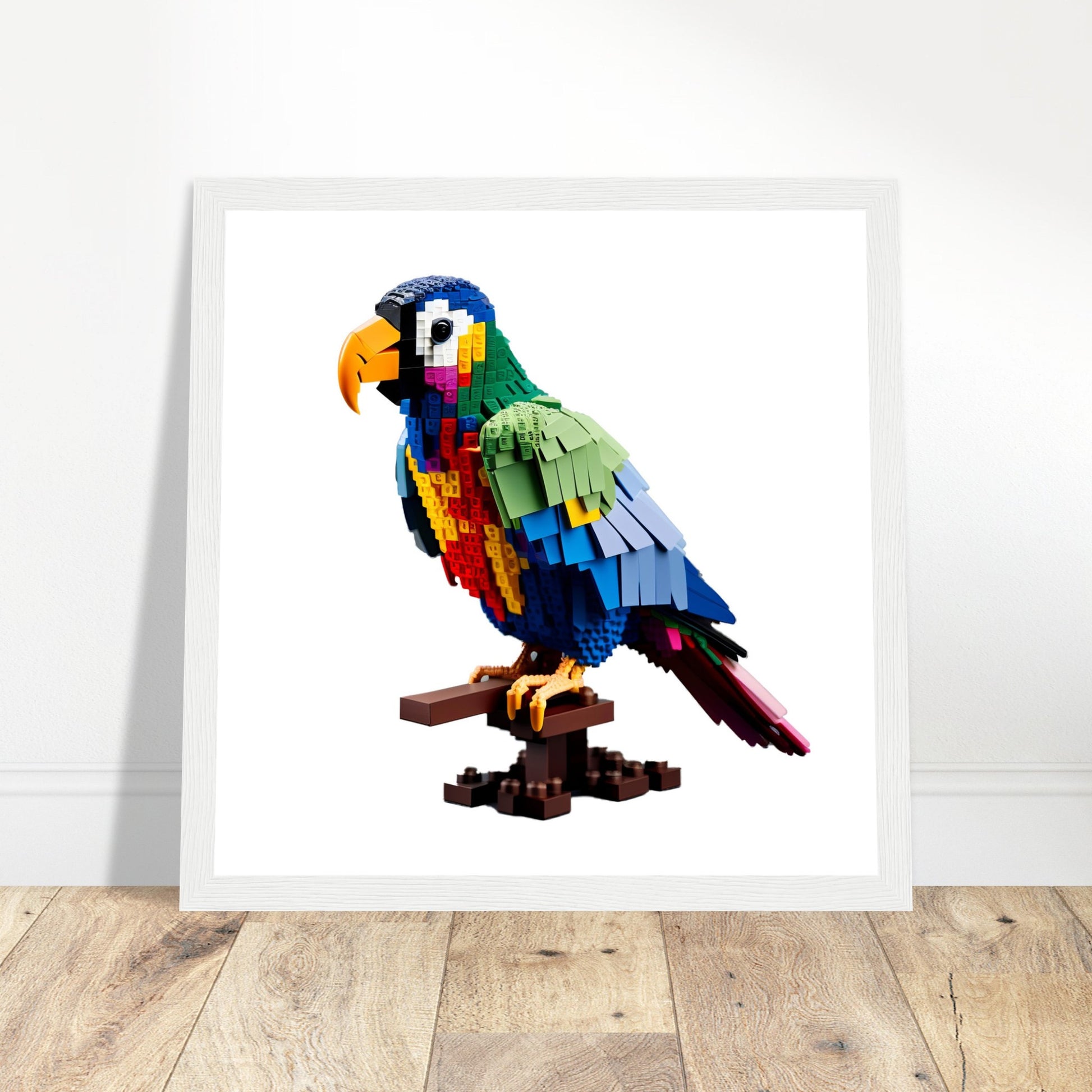 Parrot Artwork - Print Room Ltd No Frame Selected 50x50 cm / 20x20"