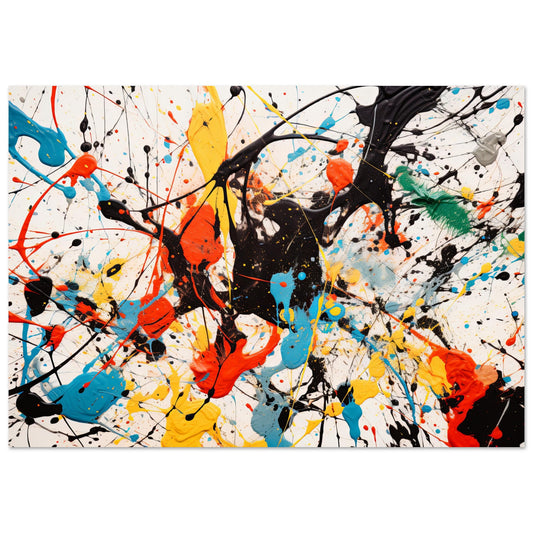 Pollock Inspired ArtAbstract Art Print #21 - 30x40 cm / 12x16"
