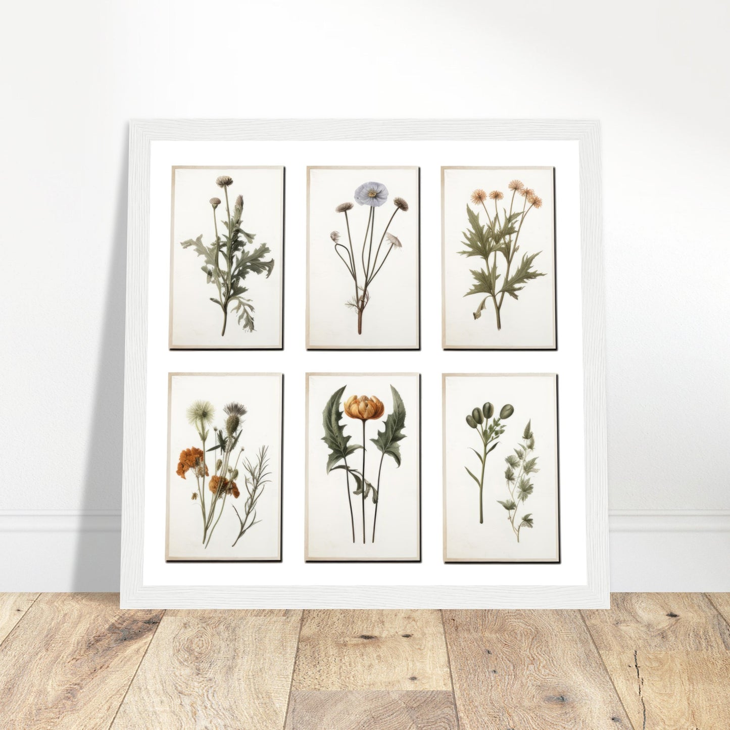 Exclusive Floral Artwork #1 - Print Room Ltd Wood frame 70x70 cm / 28x28"