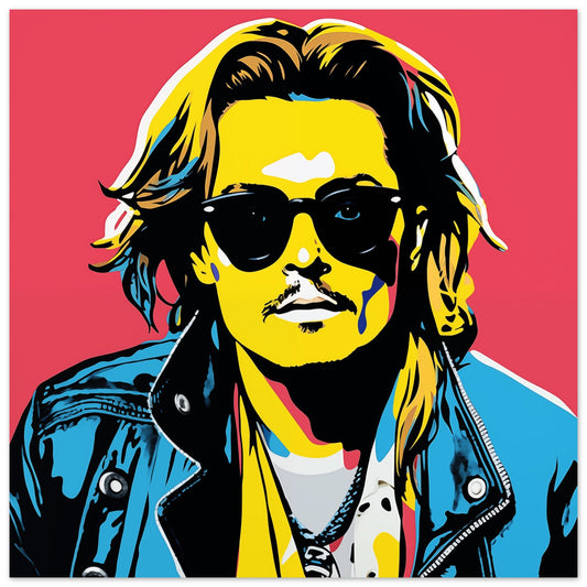 Johnny Depp Pop Artwork Print | by Print Room Ltd