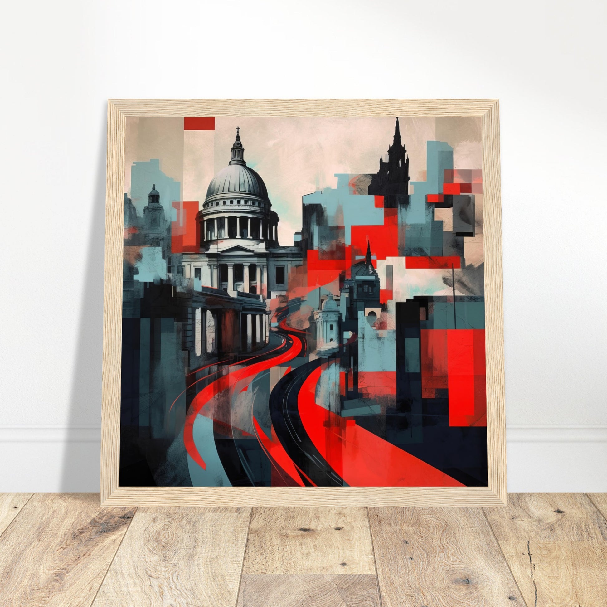 St Paul's Cathedral Artwork - Print Room Ltd No Frame Selected 30x30 cm / 12x12"
